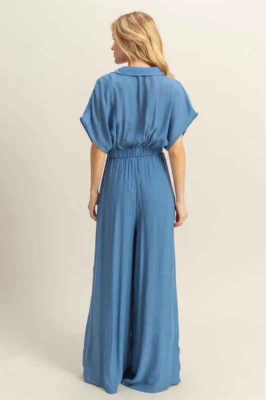 HYFVE Kimono Sleeve Crop Top and Wide Leg Pants Set - Brittney MADE