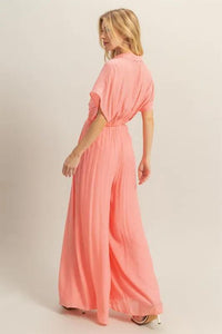 HYFVE Kimono Sleeve Crop Top and Wide Leg Pants Set - Brittney MADE