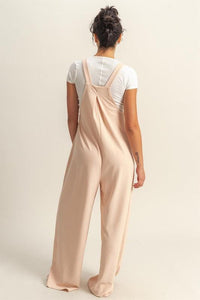HYFVE Pleated Detail Front Pocket Wide Strap Overalls - Brittney MADE