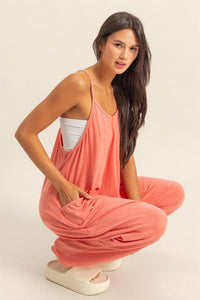 HYFVE Relaxed Fit Mineral Washed Overalls with Pockets - Brittney MADE