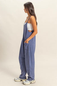 HYFVE Relaxed Fit Mineral Washed Overalls with Pockets - Brittney MADE