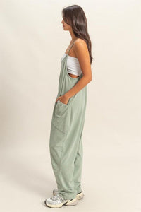 HYFVE Relaxed Fit Mineral Washed Overalls with Pockets - Brittney MADE