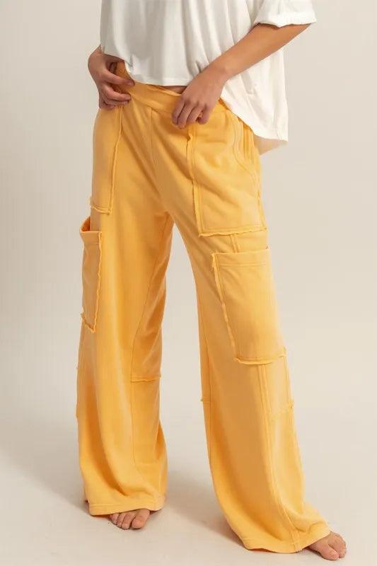 HYFVE Wide Leg Pants with Pockets - Brittney MADE
