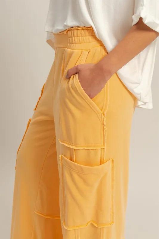 HYFVE Wide Leg Pants with Pockets - Brittney MADE