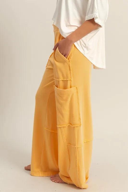 HYFVE Wide Leg Pants with Pockets - Brittney MADE