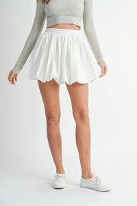 MABLE Poplin Bubble Mini Skirt - Brittney MADE