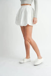 MABLE Poplin Bubble Mini Skirt - Brittney MADE