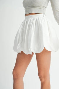 MABLE Poplin Bubble Mini Skirt - Brittney MADE