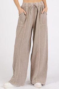 Mittoshop Lace Trim Detail Elastic Waist Cotton Gauze Pants - Brittney MADE