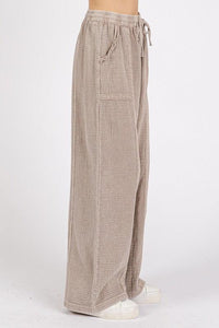 Mittoshop Lace Trim Detail Elastic Waist Cotton Gauze Pants - Brittney MADE