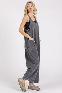 Mittoshop Scoop Neck Wide Leg Overalls - Brittney MADE