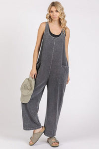 Mittoshop Scoop Neck Wide Leg Overalls - Brittney MADE