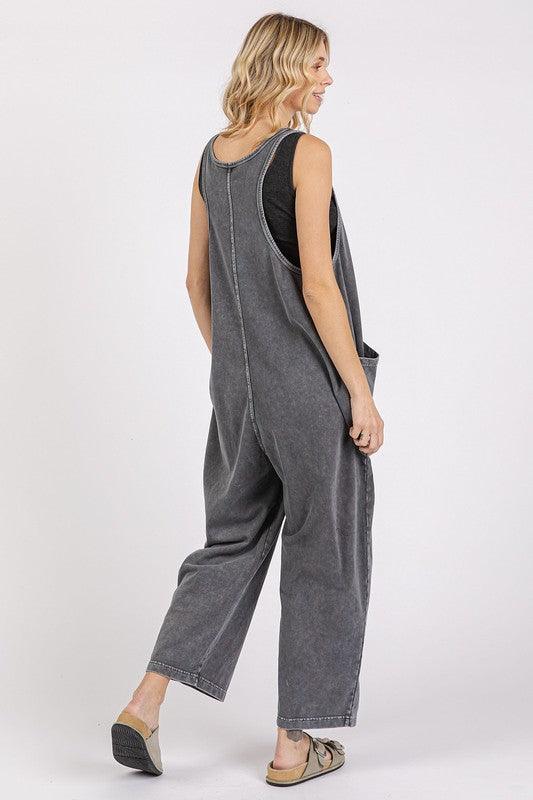 Mittoshop Scoop Neck Wide Leg Overalls - Brittney MADE