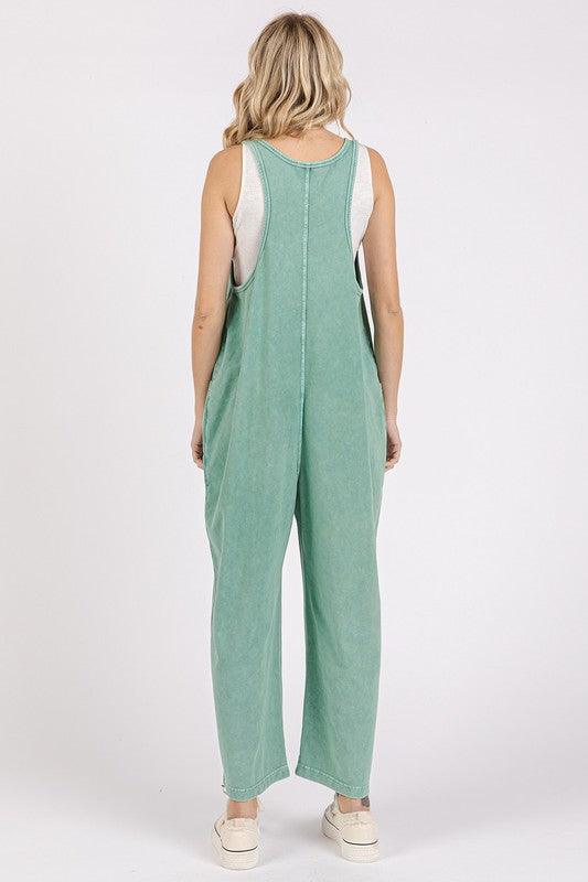 Mittoshop Scoop Neck Wide Leg Overalls - Brittney MADE