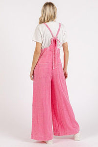 Mittoshop Textured Wide Leg Overalls - Brittney MADE