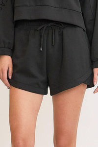 Umgee Full Size Drawstring Sweatshorts with Pockets Plus Size - Brittney MADE