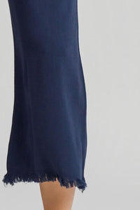 Umgee Full Size Linen Blend Elastic Waistband Wide Leg Pants Plus Size - Brittney MADE
